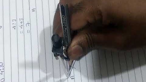 Divide segment a b of length 7.5 CM in the ratio 4 ratio 3