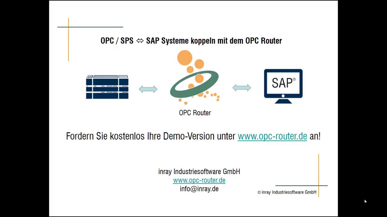 OPC Router OPC SAP - YouTube