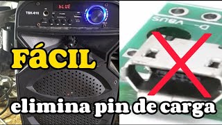 Reparación eliminar pin y ponerlo directo 100% parlantes