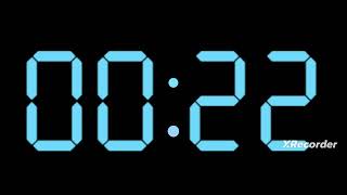 1 minute 60 seconds digital timer