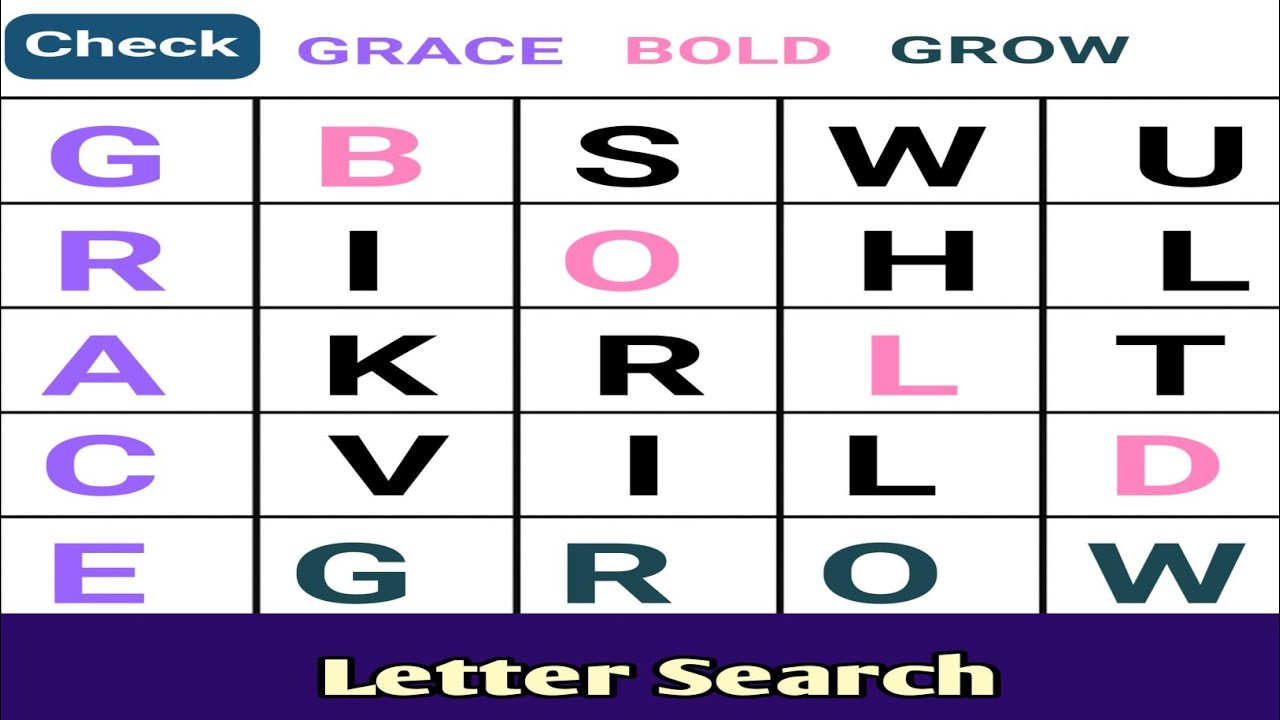 Only Brainiacs Win - Letter Search #4