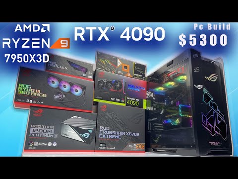 Building An All ROG High End Gaming Pc $5300 (2023)