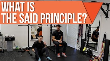 What is the SAID principle? What does it have to do with sitting?