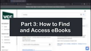 Find and Access eBooks