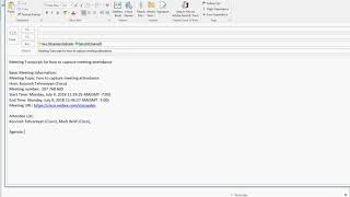 How to capture Webex Meeting Attendance