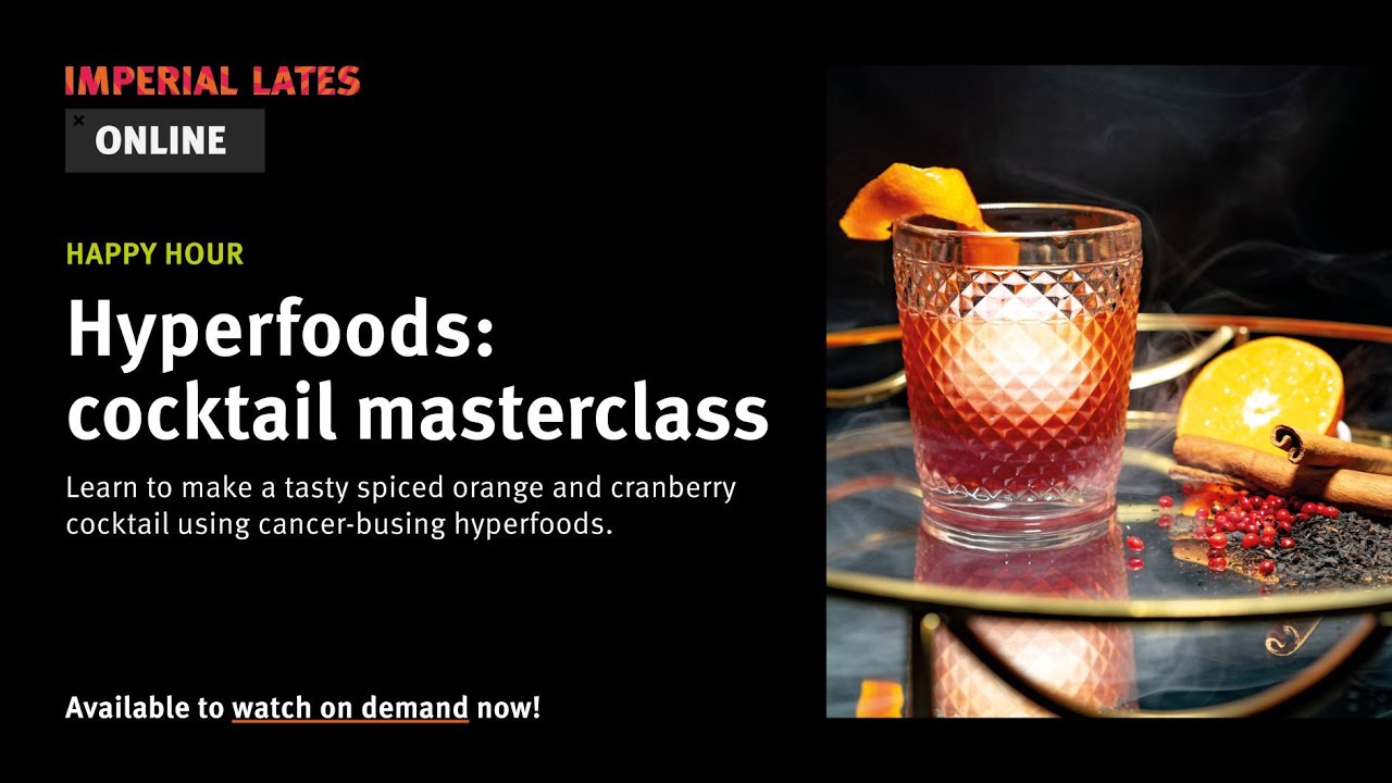 HYPERFOODS spiced cranberry cocktail masterclass