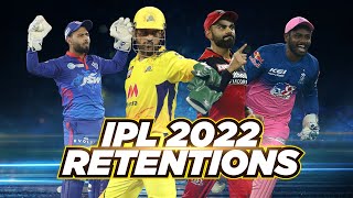 IPL 2022 Retentions ft. RCB, CSK, DC & RR
