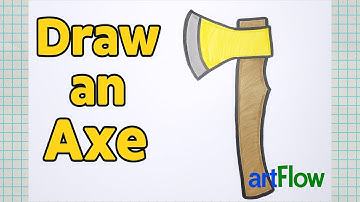 How to Draw an Axe 🔥 | Easy Step by Step Drawing Tutorial