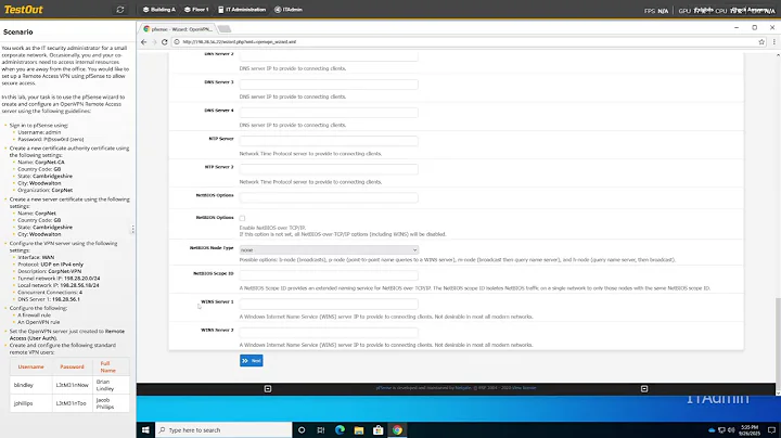 5.5.4 Configure a Remote Access VPN