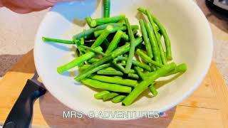 Garden to Table “ Sitaw Recipe “ || Asparagus Beans @mrs.gadventuresGLEE2405