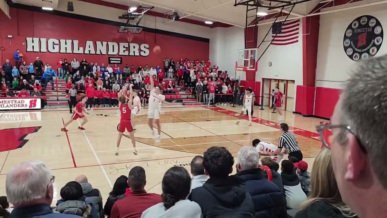 Bryson Fogle of Slinger Go-Ahead Three In Double OT Beats Homestead - 12/17/2024