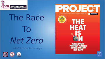 The Heat Is On - The Race to Net Zero | APM Article Summary | Projects and The Environment