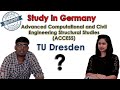 Master&#39;s | ACCESS | TU Dresden | Germany | Study In Germany