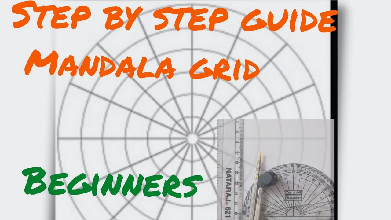 Step By Step mandala grid tutorial | for beginners | easy mandala guide ...