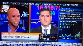 Part 2: Squawk Alley Interview on Yahoo and Mayer