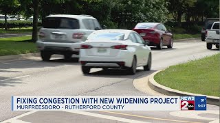 Fixing congestion in Murfreesboro with new widening project Plan To Ease Congestion In Murfreesboro