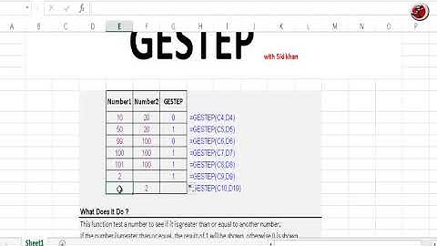 How To use GESTEP formula in Excel to find the achieved target