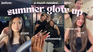 SUMMER GLOW UP 2026🧖♀️ || hair transformation, nails, lashes, + tips!