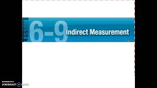 6-9 Pre Algebra Indirect Measurement