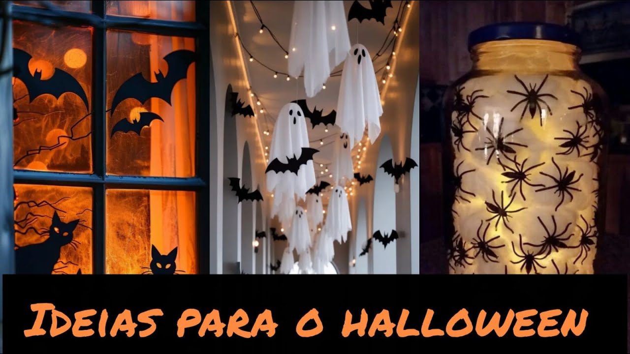 IDEIAS DE DECORAÇÃO DE HALLOWEEN no estilo faça você mesmo🎃