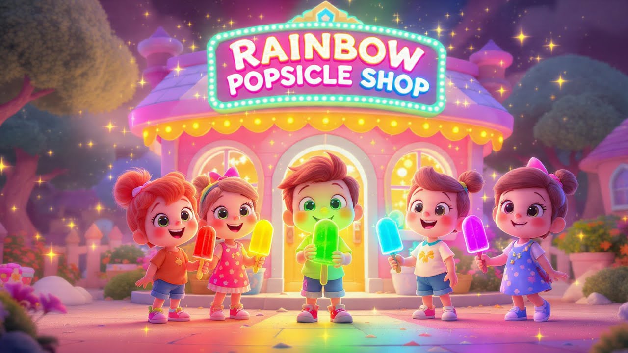 Rainbow Popsicle Shop 🌈🍦 | Fun Nursery Rhyme for Kids | Toon Tinkle Tunes
