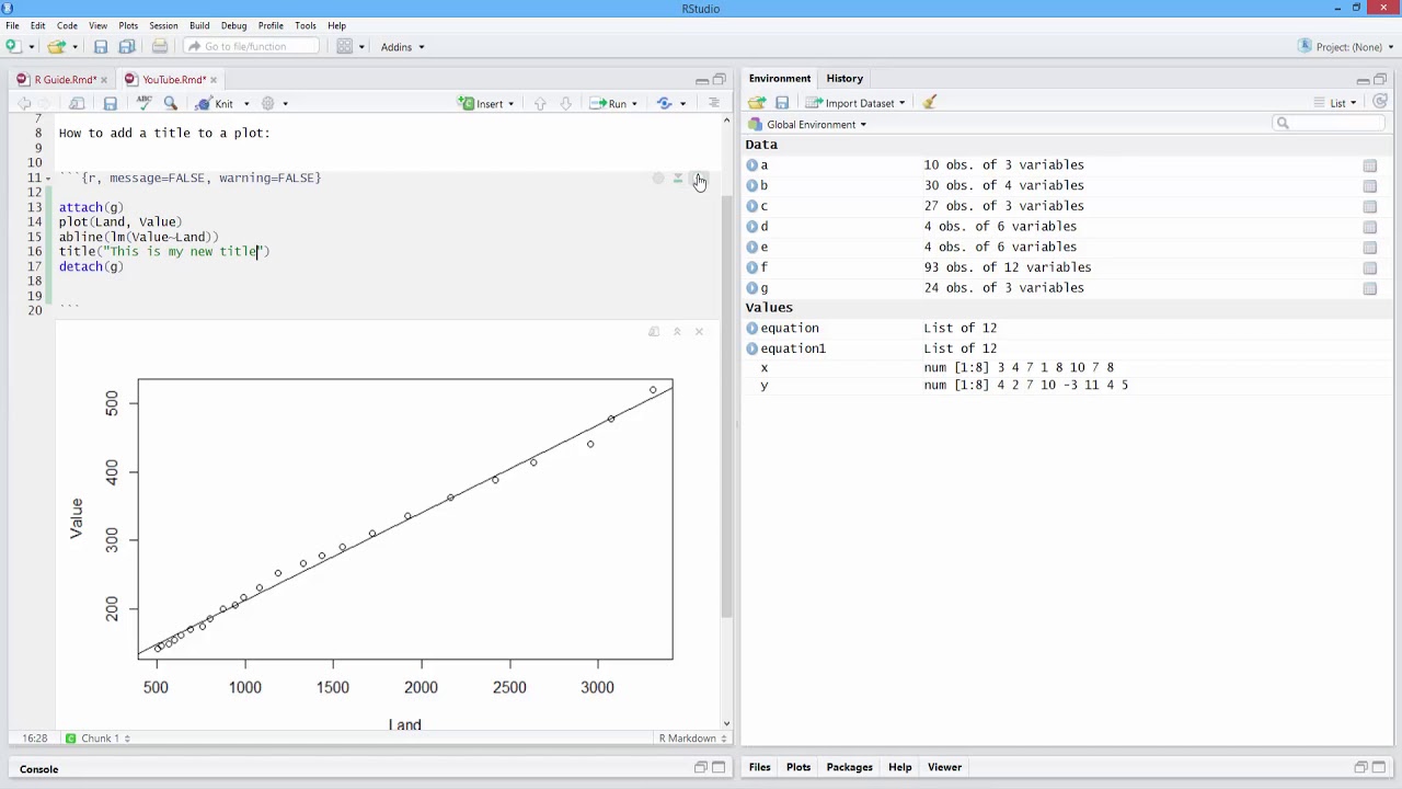 How To Add A Title To A Graph In R