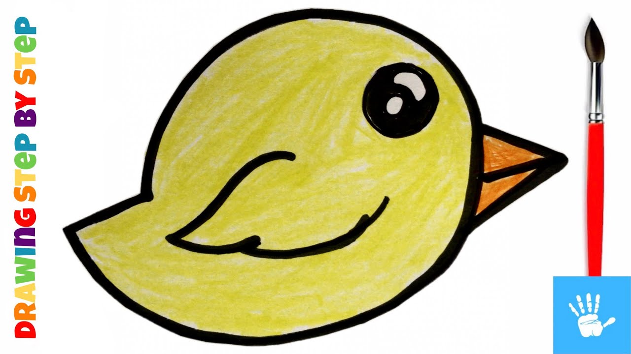 Joja Rasm How To Draw a Cute Chick | Bolalar uchun jo'ja rasm chizish | рисуем ...