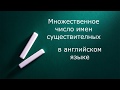 Множественное число имен существительных в английском языке