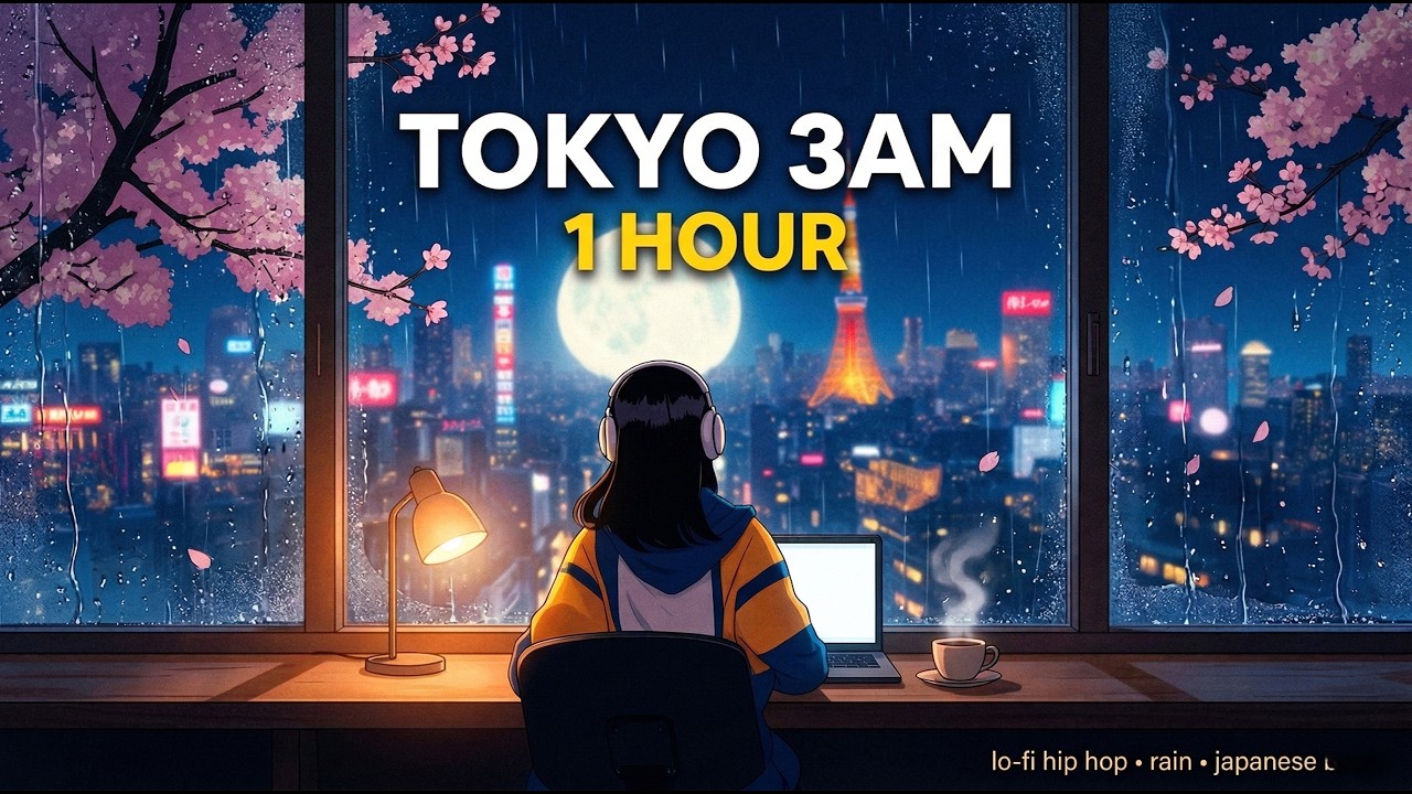 Tokyo 3AM ☔ 1 Hour Lo-Fi Hip Hop • Japanese Beats • Rain & City Lights ...