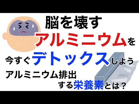 脳を壊すアルミニウムを今すぐデトックスしよう！アルミニウムを排出させる栄養素とは？【栄養チャンネル信長】