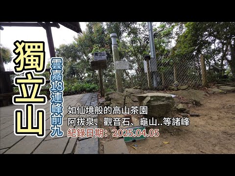 [雲嘉18連峰前9峰]南段,「獨立山」,龜山、觀音石山、阿拔泉山、無名山、阿拔泉山南峰、紅南坑山、大巃頂、大巃頂西北峰,如仙境般的高山茶園,雲嘉行d1-FP252,1