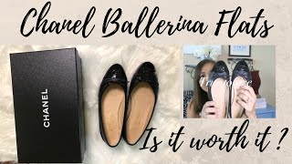 chanel two tone ballet flats