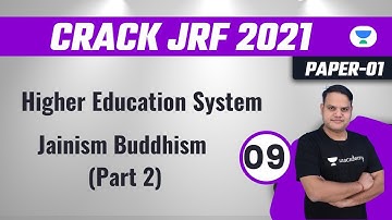 8:00 AM : JRF 2021 | Higher Education by NK Sharma | Jainism Buddhism (Part 2)