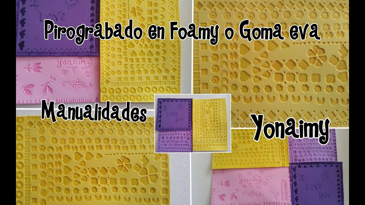 DEMOSTRACION DE PIROGRABADO EN FOAMY O GOMA EVA