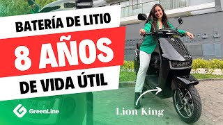 ¡La moto eléctrica con 120KM DE AUTONOMÍA y BATERÍA DE LITIO con 8 AÑOS DE VIDA ÚTIL: LION KING!