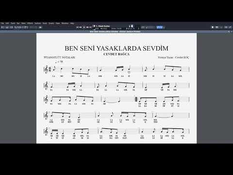 BEN SENİ YASAKLARDA SEVDİM - CEVDET BAĞCA NOTA