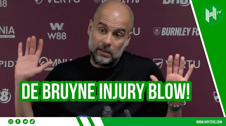 BIG De Bruyne injury blow! | Pep Guardiola | Burnley 0-3 Man City