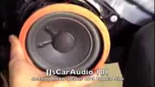 checking blown speaker 2005 Toyota 