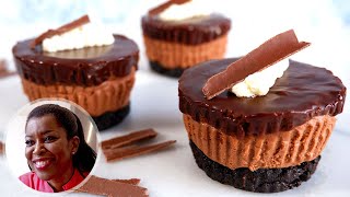 Easy No Bake Mini Chocolate Cheesecake Recipe