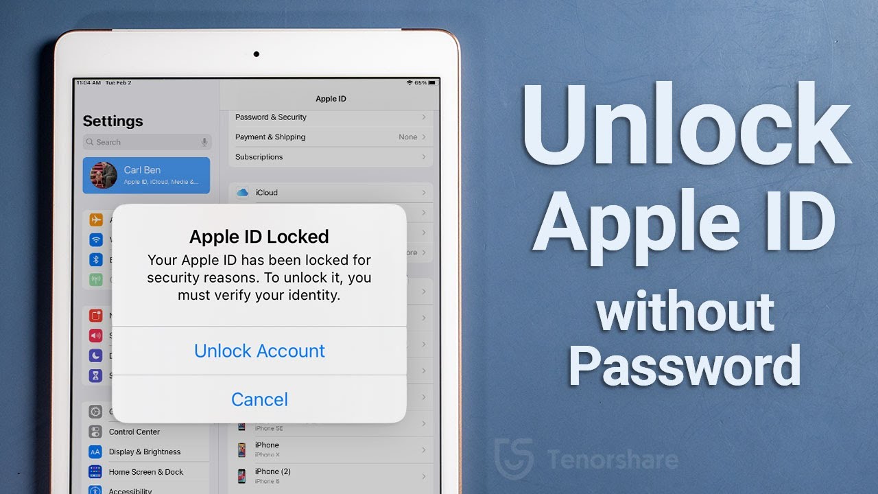 How to Unlock Apple ID on iPad without Password When Find My iPad is On