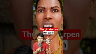 The Girl Sharpen Her Teeth