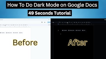 How To Do Dark Mode on Google Docs