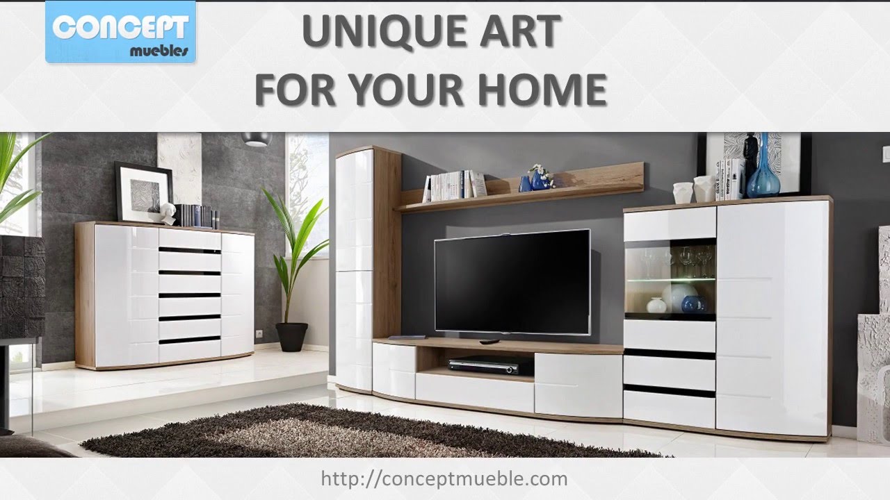 Living Room Wall Units - modular Wall Units with drawers - YouTube Living Room Wall Units - modular Wall Units with drawers - YouTube