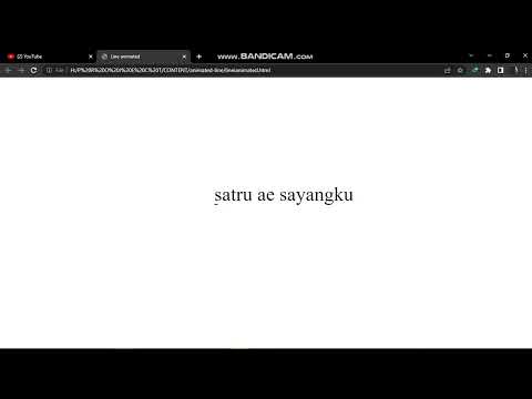 HTML & CSS - Animated Text