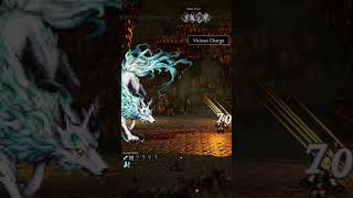 octopath traveler 0 Emerald Direwolf #firstboss #octopathtraveler #games #bossfight #shorts