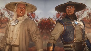 Christopher Lambert (Raiden) Vs Raiden | All Intro/Interaction Dialogues - Mortal Kombat 11