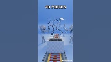 Minecraft Glass Breaking Simulation in Blender