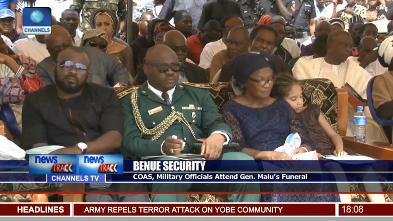 COAS, Military Officials Attend Gen. Malu's Funeral