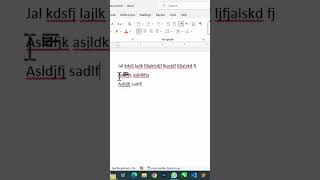 Create Dummy Paragraph in MS Word ytshorts