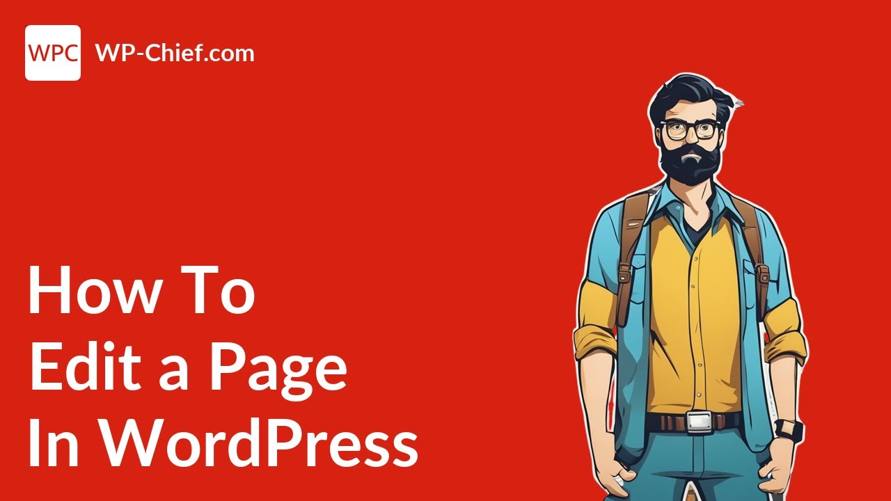 How to Edit a Page in WordPress - YouTube